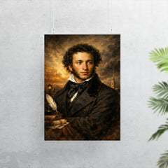 Alexander Pushkin in black frock coat poster 7