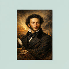 Alexander Pushkin in black frock coat poster 8