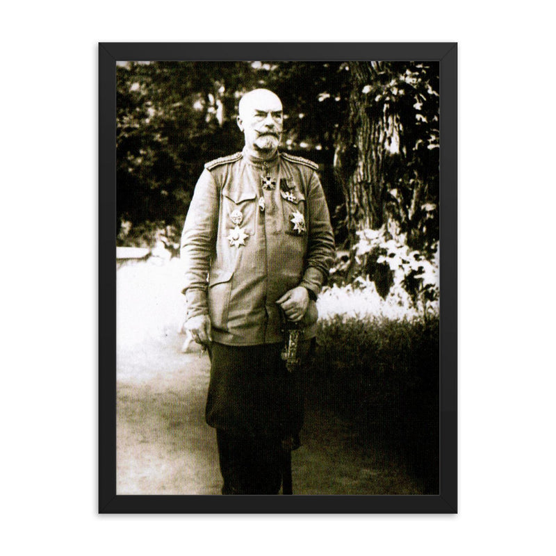 Alexander Ragoza framed print on a plain backdrop in size 18