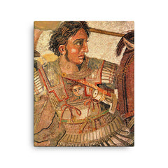 Alexander the Great canvas print on a plain backdrop in size 16"x20".