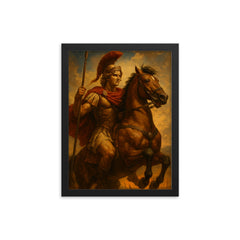 Alexander the Great framed print on a plain backdrop in size 12"x16".