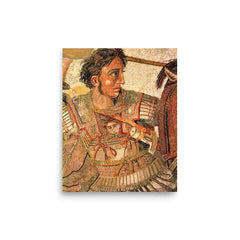 Alexander the Great poster on a plain backdrop in size 8"x10".