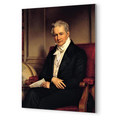 Alexander von Humboldt by Joseph Karl Stieler metal print mockup