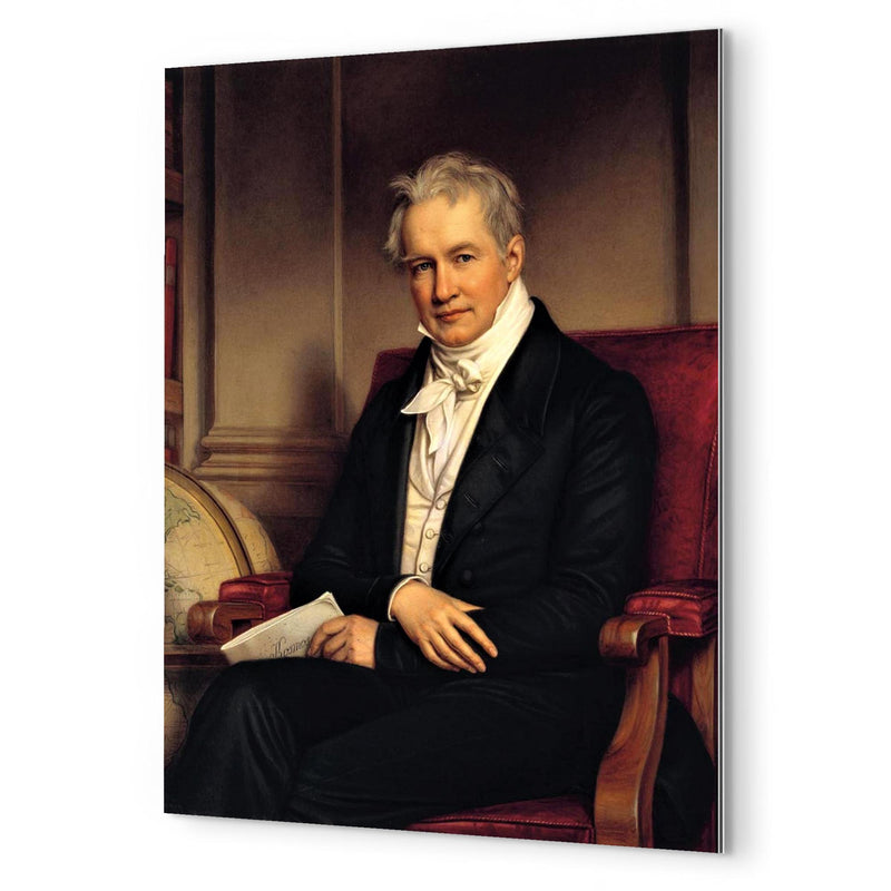 Alexander von Humboldt by Joseph Karl Stieler metal print mockup