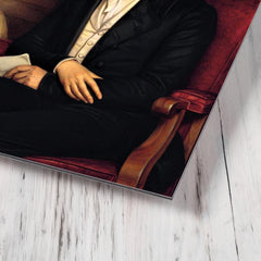 Alexander von Humboldt by Joseph Karl Stieler metal print mockup