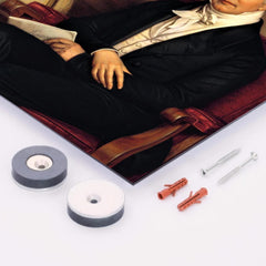 Alexander von Humboldt by Joseph Karl Stieler metal print mockup