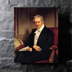 Alexander von Humboldt by Joseph Karl Stieler metal print mockup