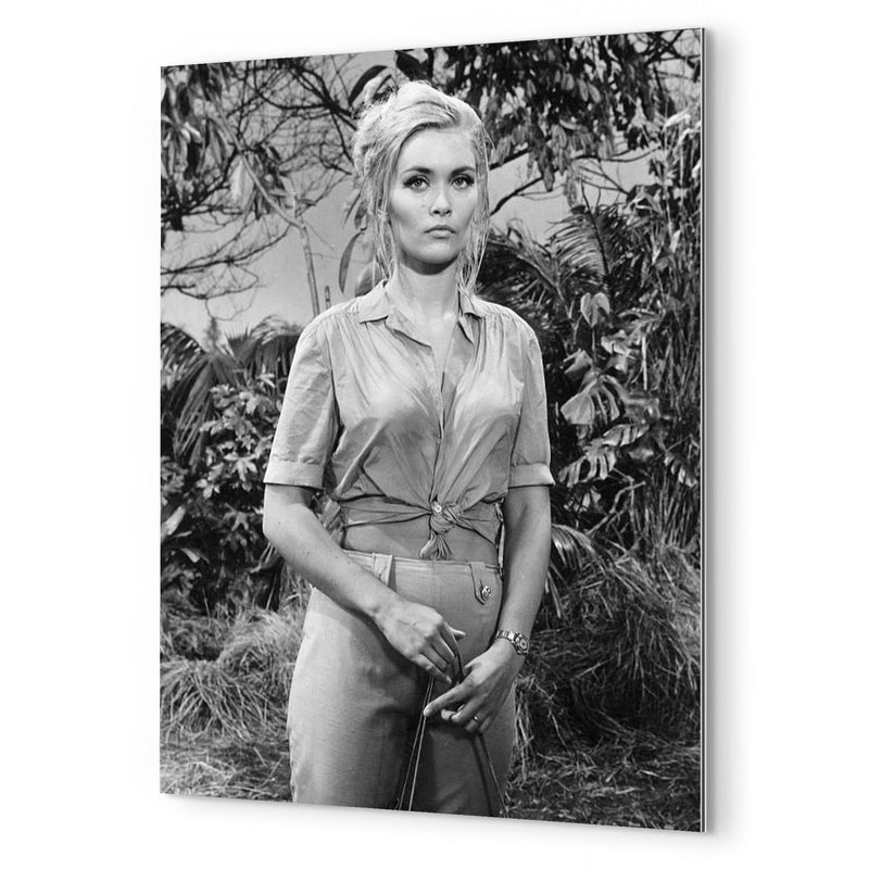 Alexandra Bastedo metal print mockup
