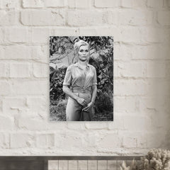 Alexandra Bastedo metal print mockup