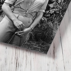 Alexandra Bastedo metal print mockup