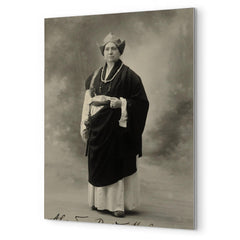 Alexandra David-Néel metal print mockup