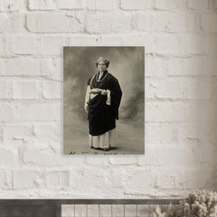 Alexandra David-Néel metal print mockup