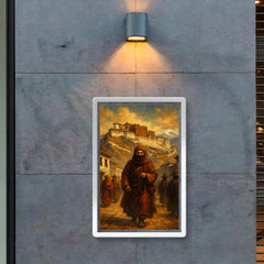 Alexandra David Néel entering Lhasa disguised poster 2
