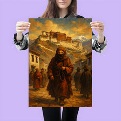 Alexandra David Néel entering Lhasa disguised poster 3