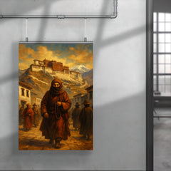 Alexandra David Néel entering Lhasa disguised poster 4