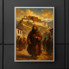 Alexandra David Néel entering Lhasa disguised poster 5