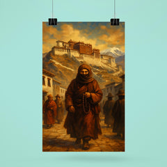 Alexandra David Néel entering Lhasa disguised poster 6