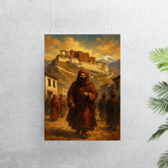 Alexandra David Néel entering Lhasa disguised poster 7