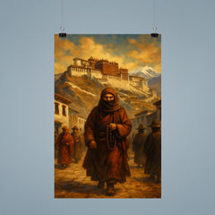 Alexandra David Néel entering Lhasa disguised poster 9