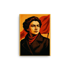 Alexandra Kollontai canvas print on a plain backdrop in size 12"x16".