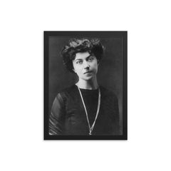 Alexandra Kollontai framed print on a plain backdrop in size 12"x16".