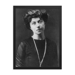 Alexandra Kollontai framed print on a plain backdrop in size 18"x24".