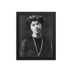 Alexandra Kollontai framed print on a plain backdrop in size 8"x10".