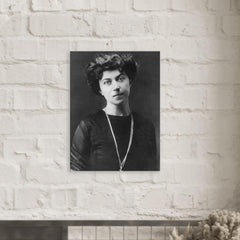 Alexandra Kollontai metal print mockup