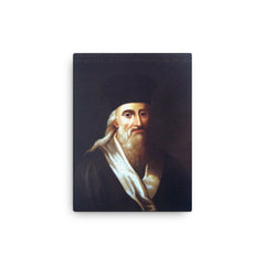 Alexandre de Rhodes canvas print on a plain backdrop in size 12"x16".