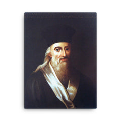 Alexandre de Rhodes canvas print on a plain backdrop in size 18"x24".
