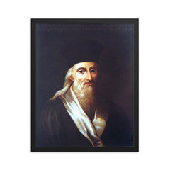 Alexandre de Rhodes framed print on a plain backdrop in size 16"x20".