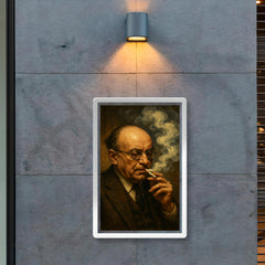 Alexandre Kojeve in Hegelian cigarette haze poster 2