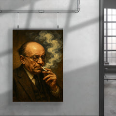 Alexandre Kojeve in Hegelian cigarette haze poster 4