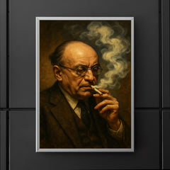 Alexandre Kojeve in Hegelian cigarette haze poster 5