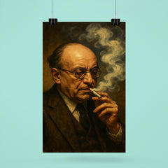Alexandre Kojeve in Hegelian cigarette haze poster 6