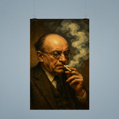 Alexandre Kojeve in Hegelian cigarette haze poster 9