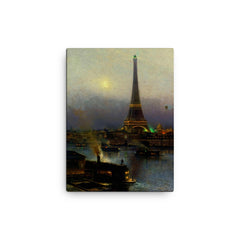 Alexey Bogolyubov painting canvas print on a plain backdrop in size 12"x16".