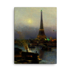 Alexey Bogolyubov painting canvas print on a plain backdrop in size 18"x24".
