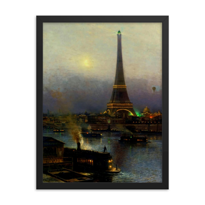 Alexey Bogolyubov painting framed print on a plain backdrop in size 18