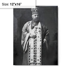 Alexis Toth metal print on a plain backdrop in size 12"x16".