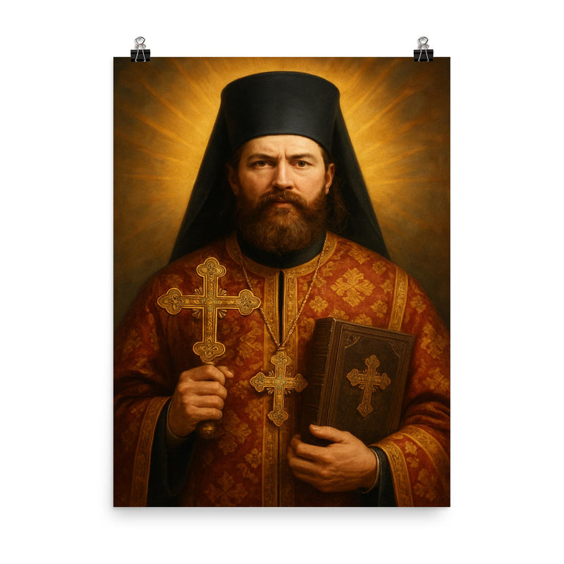 Alexis Toth poster on a plain backdrop in size 8