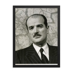 Alfonso Gumucio Reyes framed print on a plain backdrop in size 18"x24".