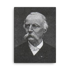 Alfred Belpaire canvas print on a plain backdrop in size 18"x24".