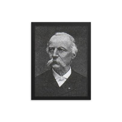 Alfred Belpaire framed print on a plain backdrop in size 12"x16".