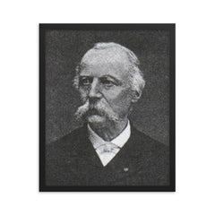 Alfred Belpaire framed print on a plain backdrop in size 16"x20".