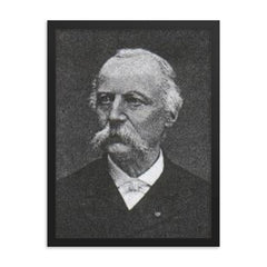 Alfred Belpaire framed print on a plain backdrop in size 18"x24".