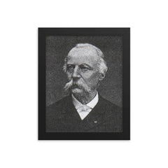 Alfred Belpaire framed print on a plain backdrop in size 8"x10".