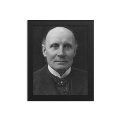 Alfred North Whitehead framed print on a plain backdrop in size 8"x10".