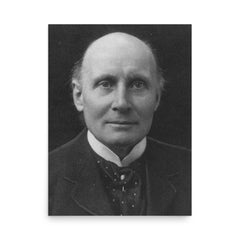 Alfred North Whitehead poster on a plain backdrop in size 18"x24".