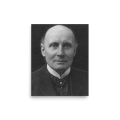 Alfred North Whitehead poster on a plain backdrop in size 8"x10".